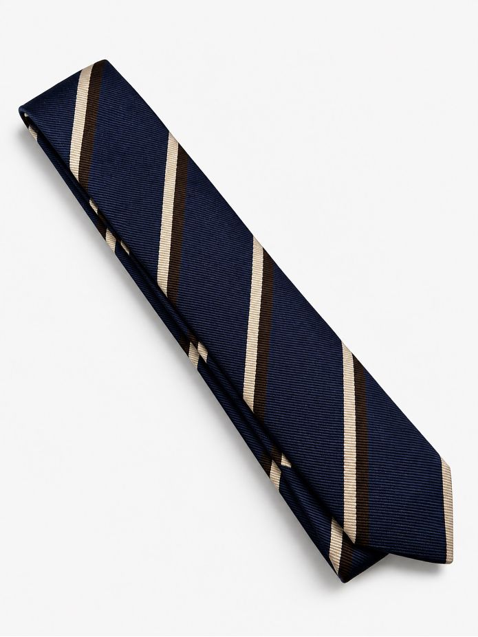 Cv Marine Righe Marrone Bianco