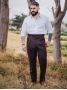 Pantaloni da abito gurkha bordeaux Dharan