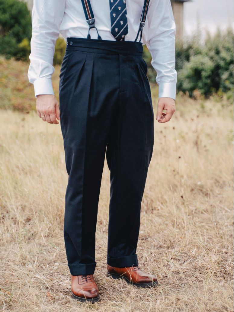 Pantaloni da completo gurkha blu navy Dharan