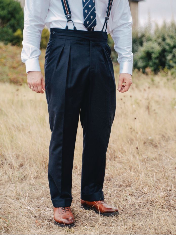 Pantaloni da completo gurkha blu navy Dharan
