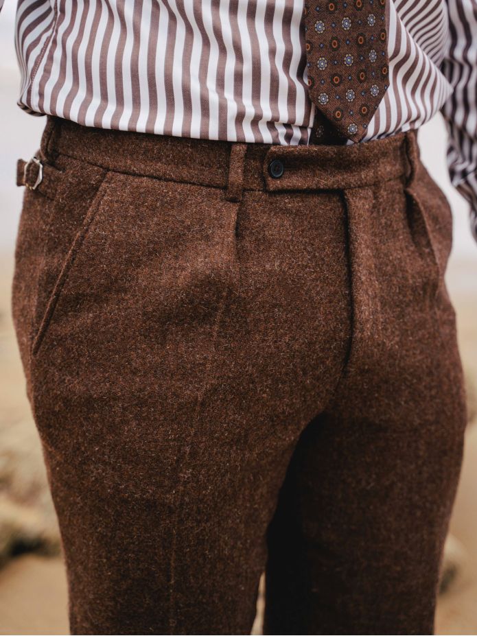 Pantaloni da abito marroni Braemer