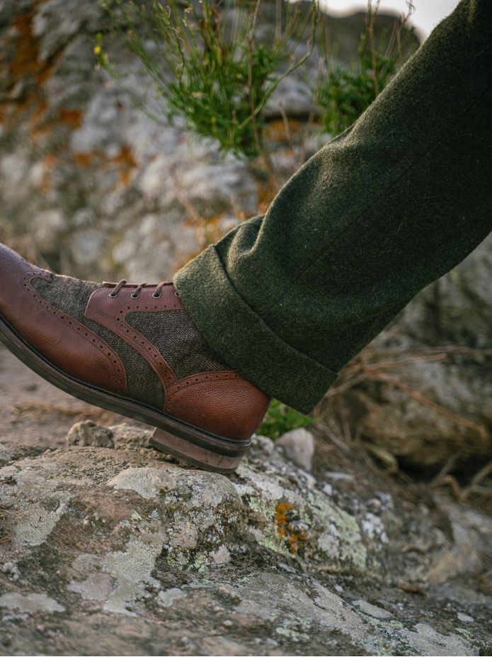 Pantaloni da abito verde loden Kildare