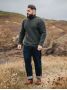 Maglione dolcevita verde loden Adam