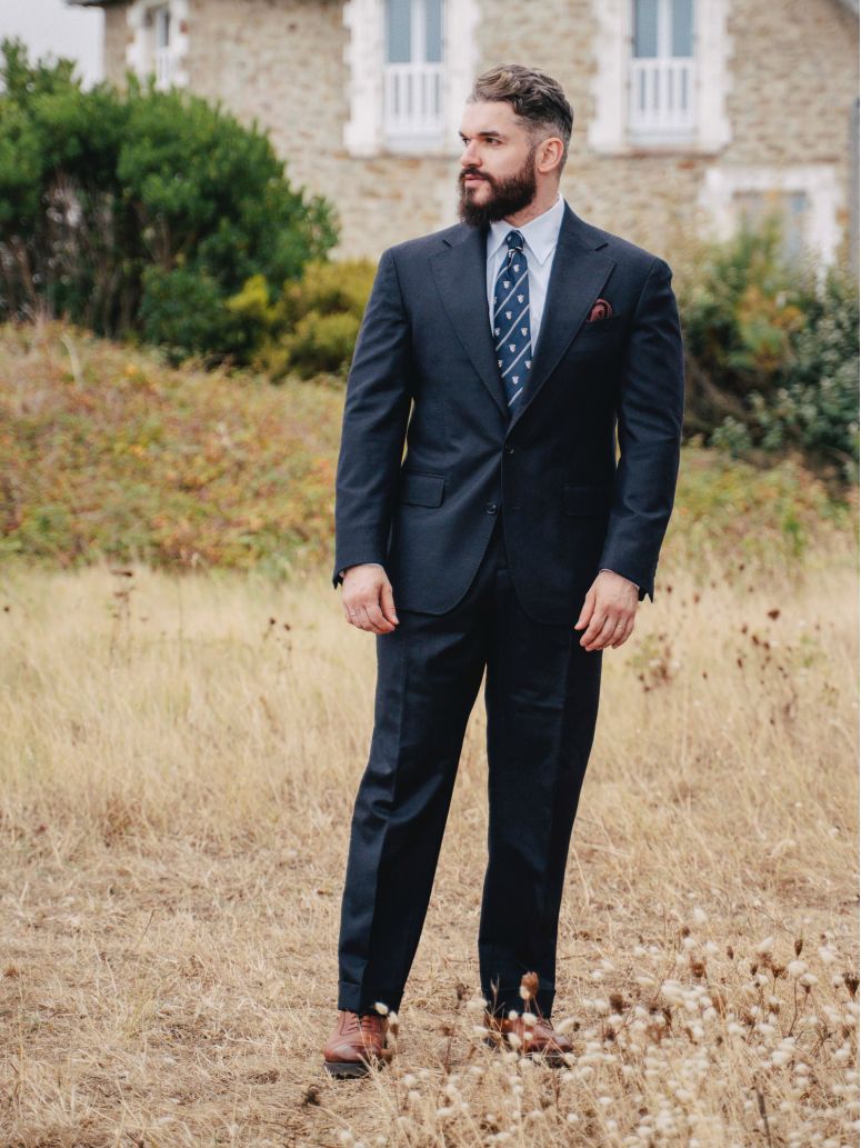 Giacca da completo blu navy Dharan