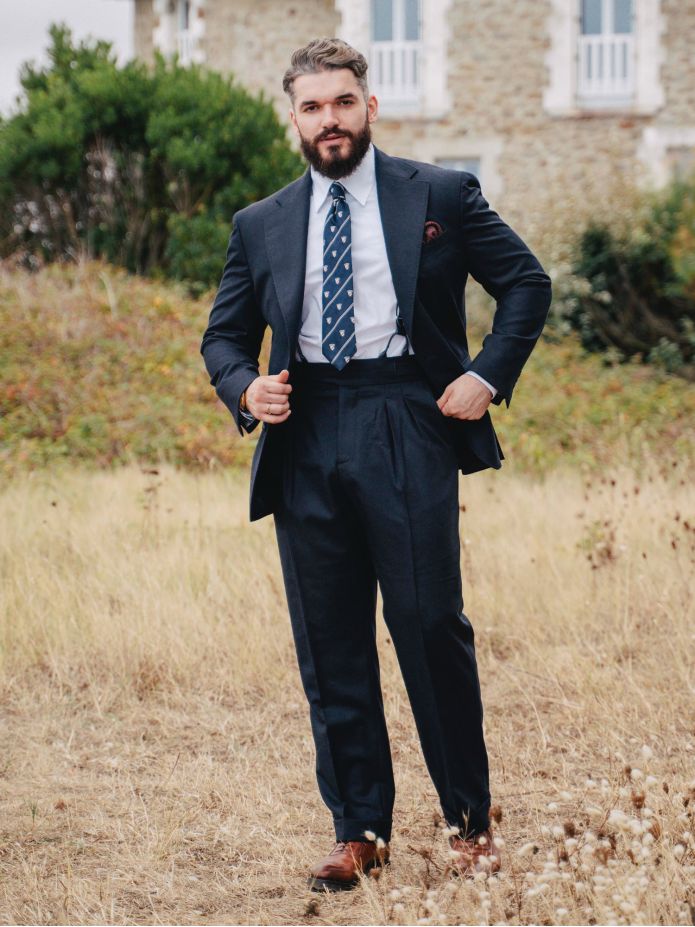 Giacca da completo blu navy Dharan