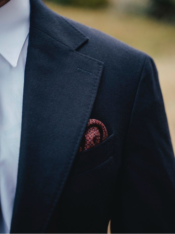 Giacca da completo blu navy Dharan