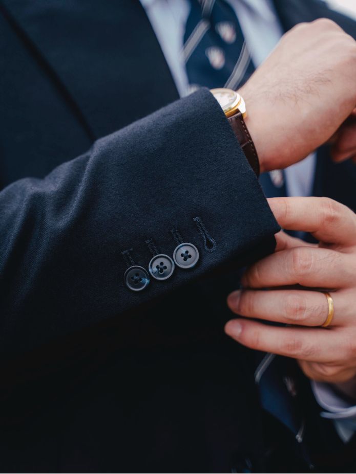 Giacca da completo blu navy Dharan
