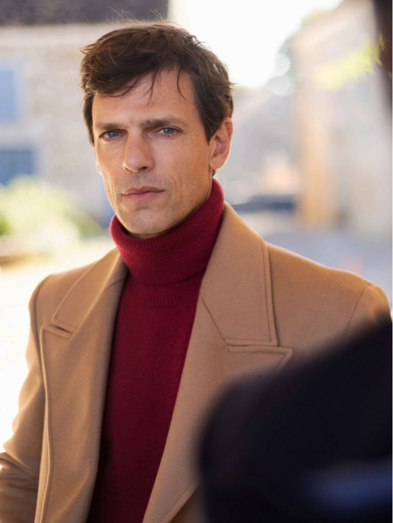 Maglione dolcevita bordeaux Grant