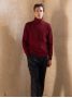 Maglione dolcevita bordeaux Grant