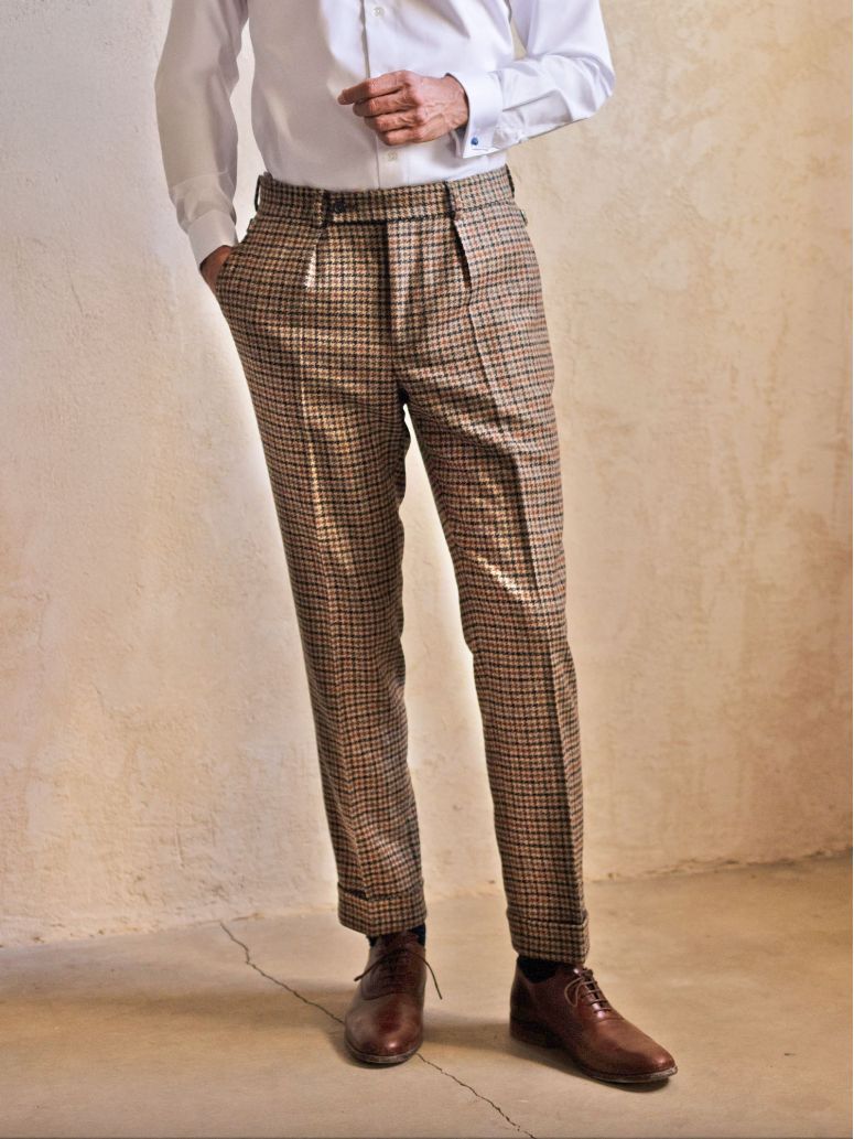Pantaloni da completo marroni Ross