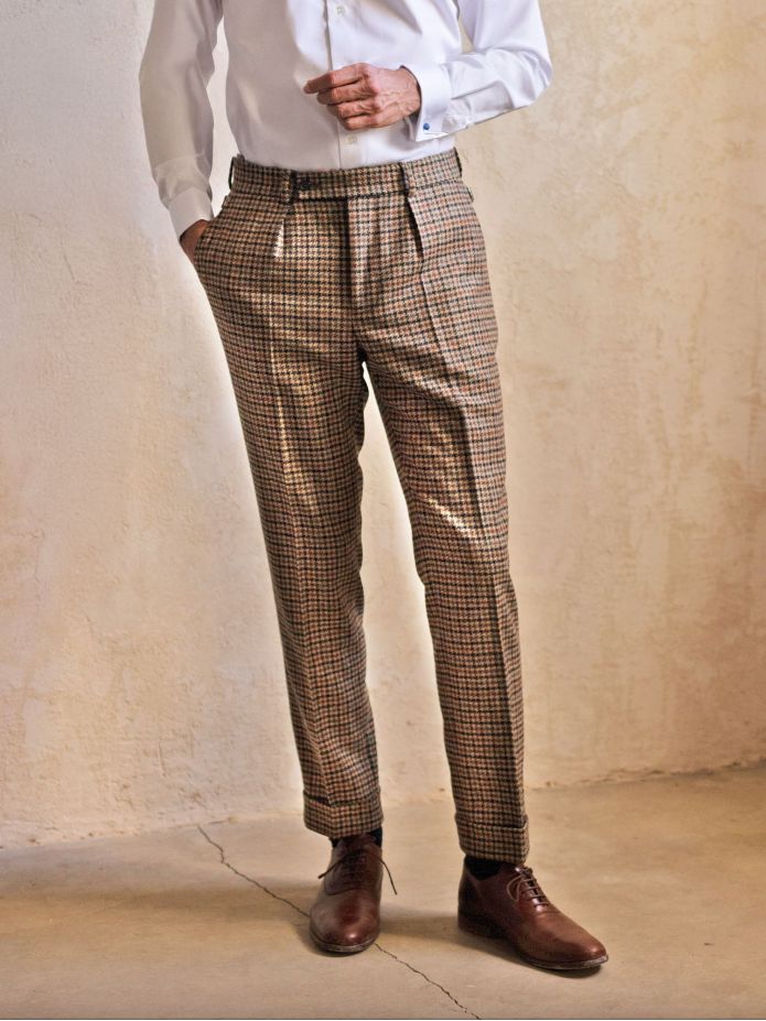 Pantaloni da completo marroni Ross