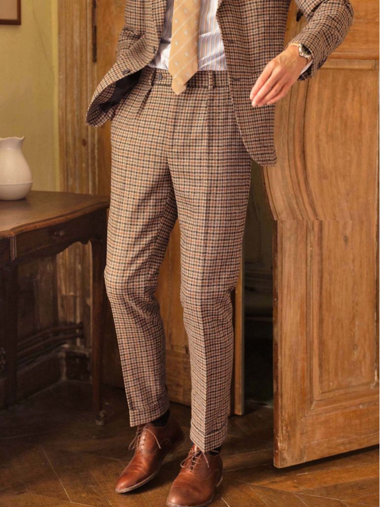 Pantaloni da completo marroni Ross