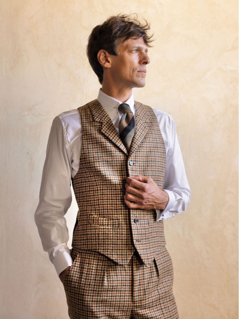 Gilet da completo marrone Ross