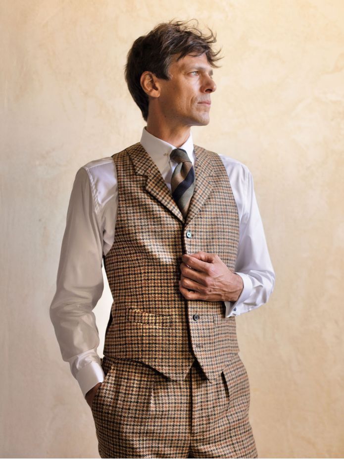 Gilet da completo marrone Ross
