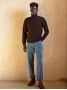 Maglione dolcevita marrone Grant