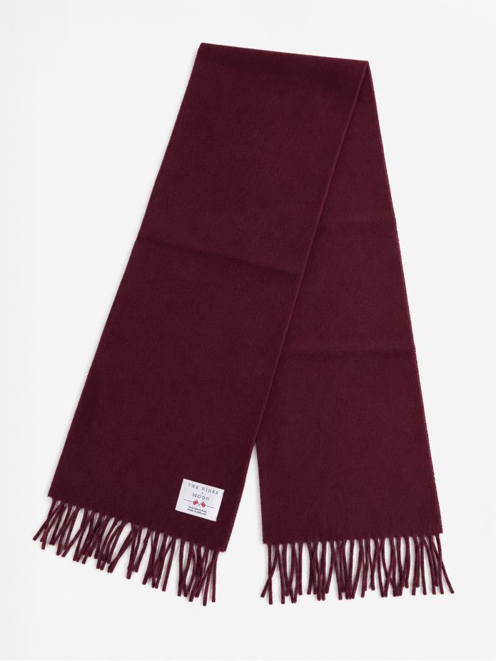 Sciarpa di lana bordeaux - The Nines x Moon