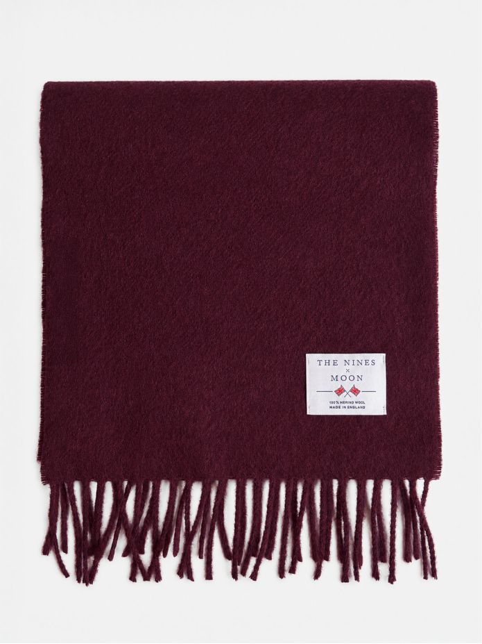 Sciarpa di lana bordeaux - The Nines x Moon