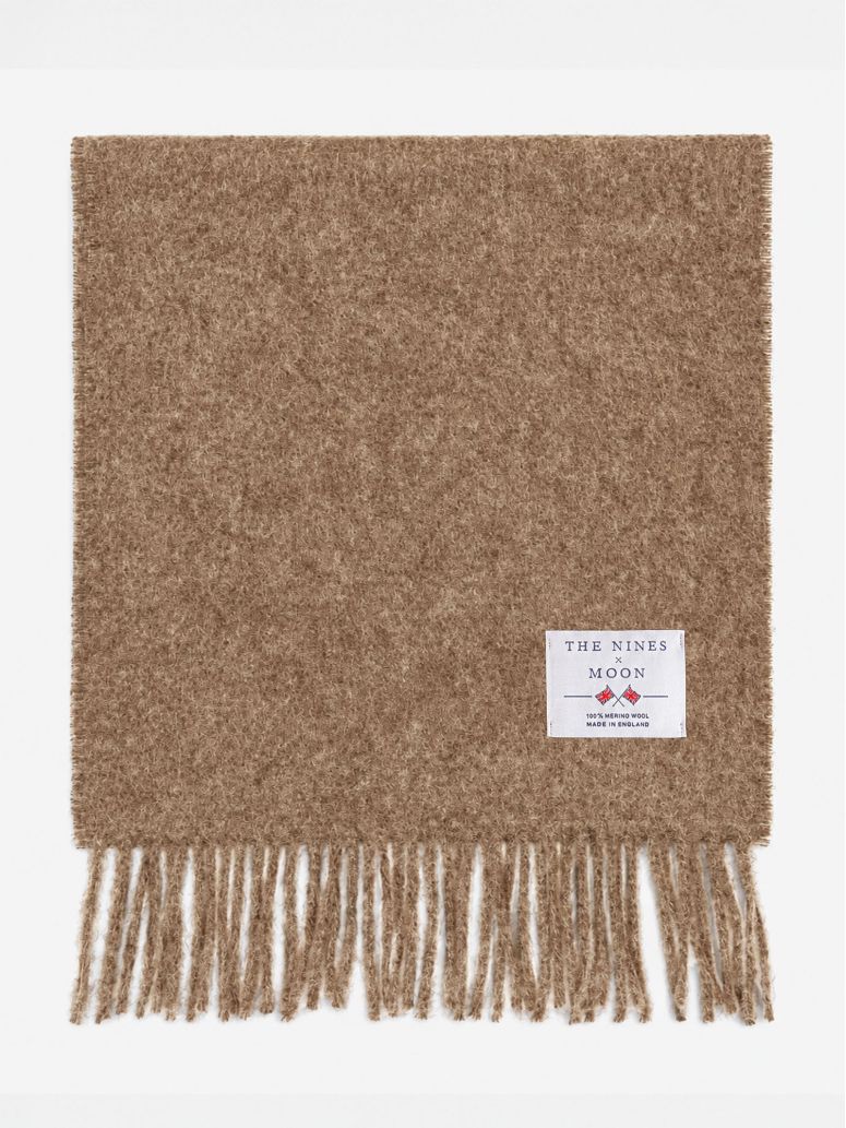 Sciarpa di lana color cammello The Nines x Moon