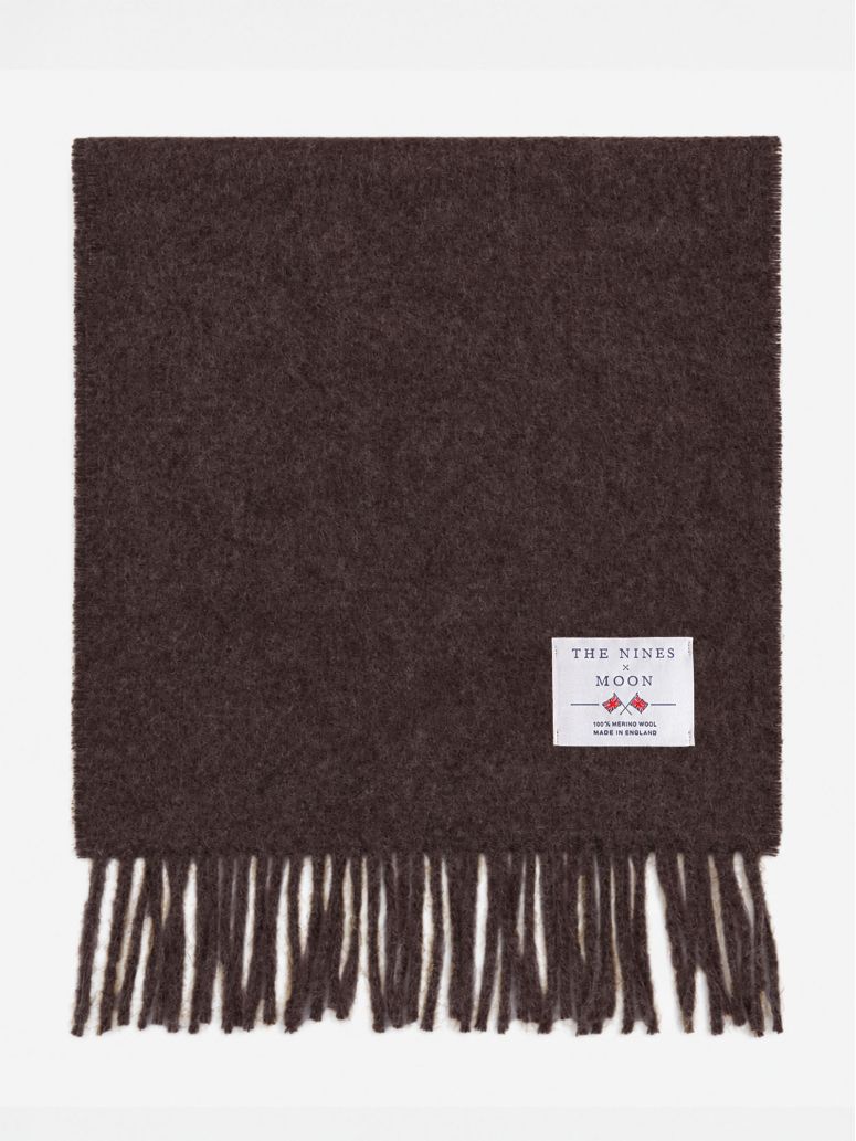 Sciarpa di lana color moka The Nines x Moon