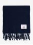 Sciarpa di lana blu navy The Nines x Moon