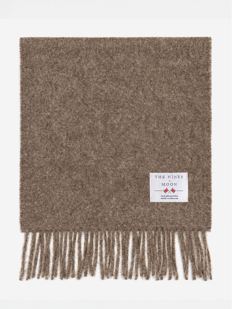 Sciarpa di lana color tortora The Nines x Moon