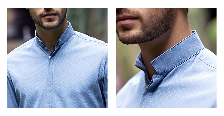 La camicia uomo a pois