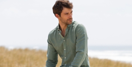 La camicia verde da uomo