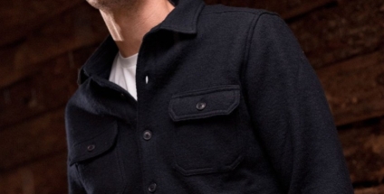 L'overshirt in lana per uomo